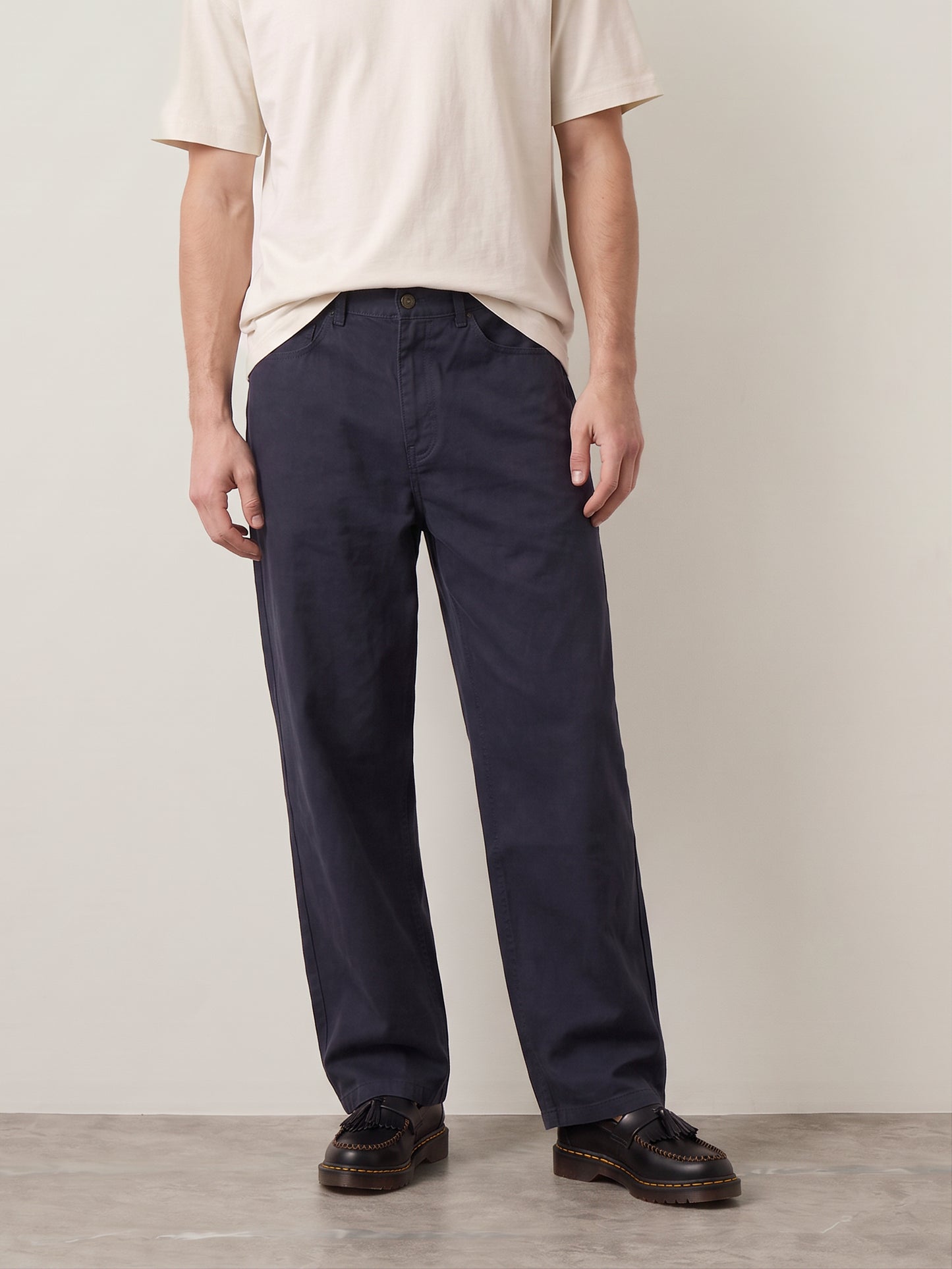 Relaxed Washed Canvas Pants
