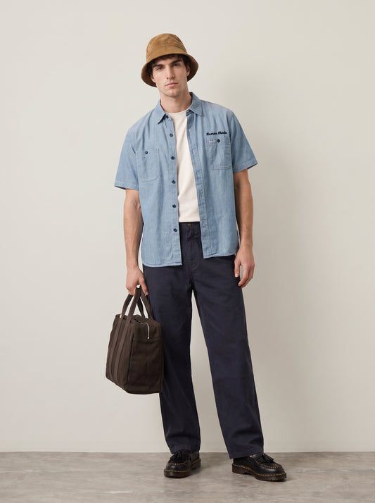 Relaxed Washed Canvas Pants