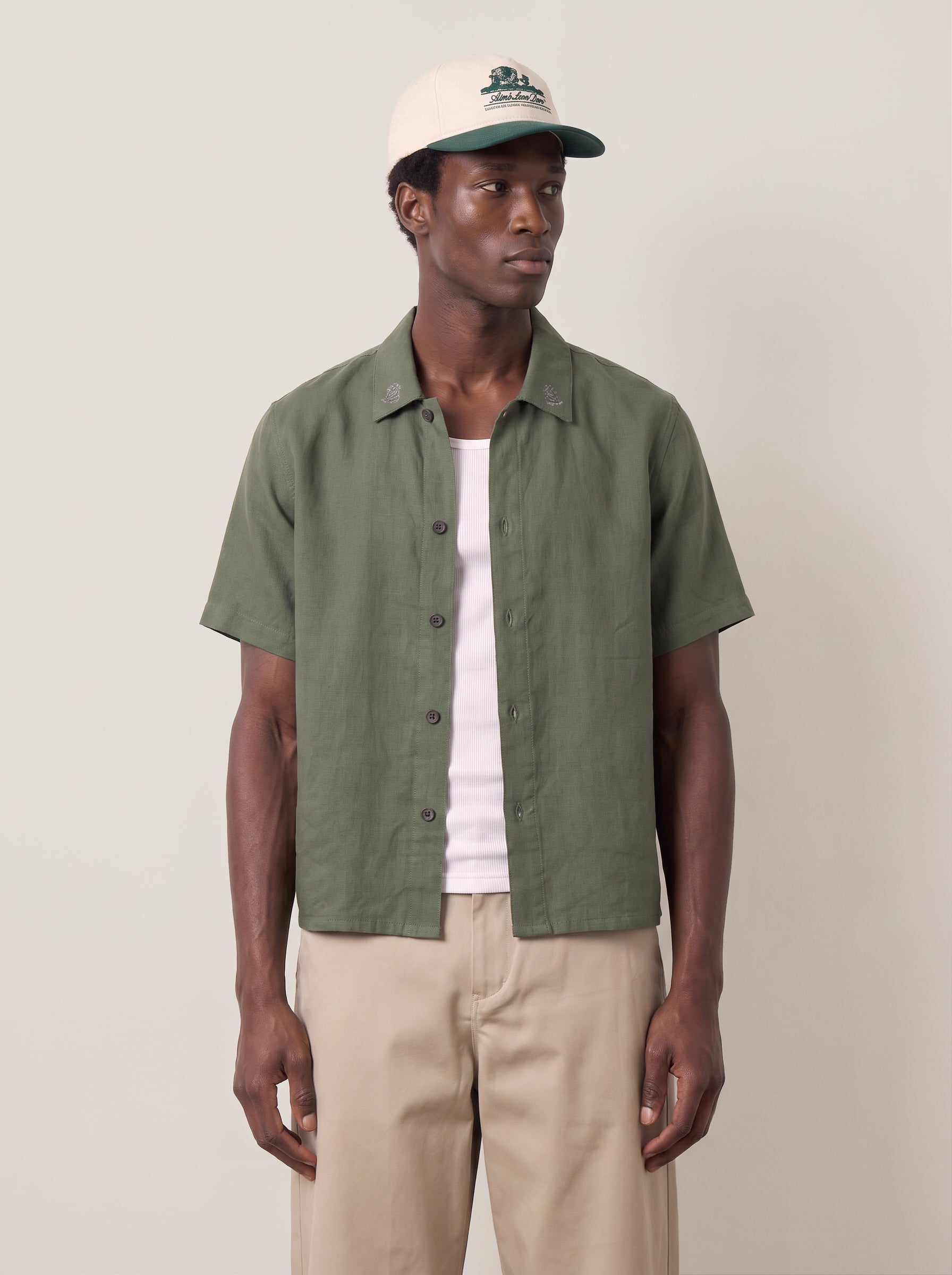 RHYTHM - Grange Crop Shortsleeve Shirt - 