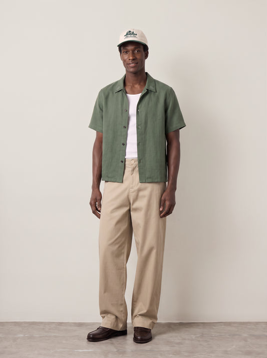 RHYTHM - Grange Crop Shortsleeve Shirt - 