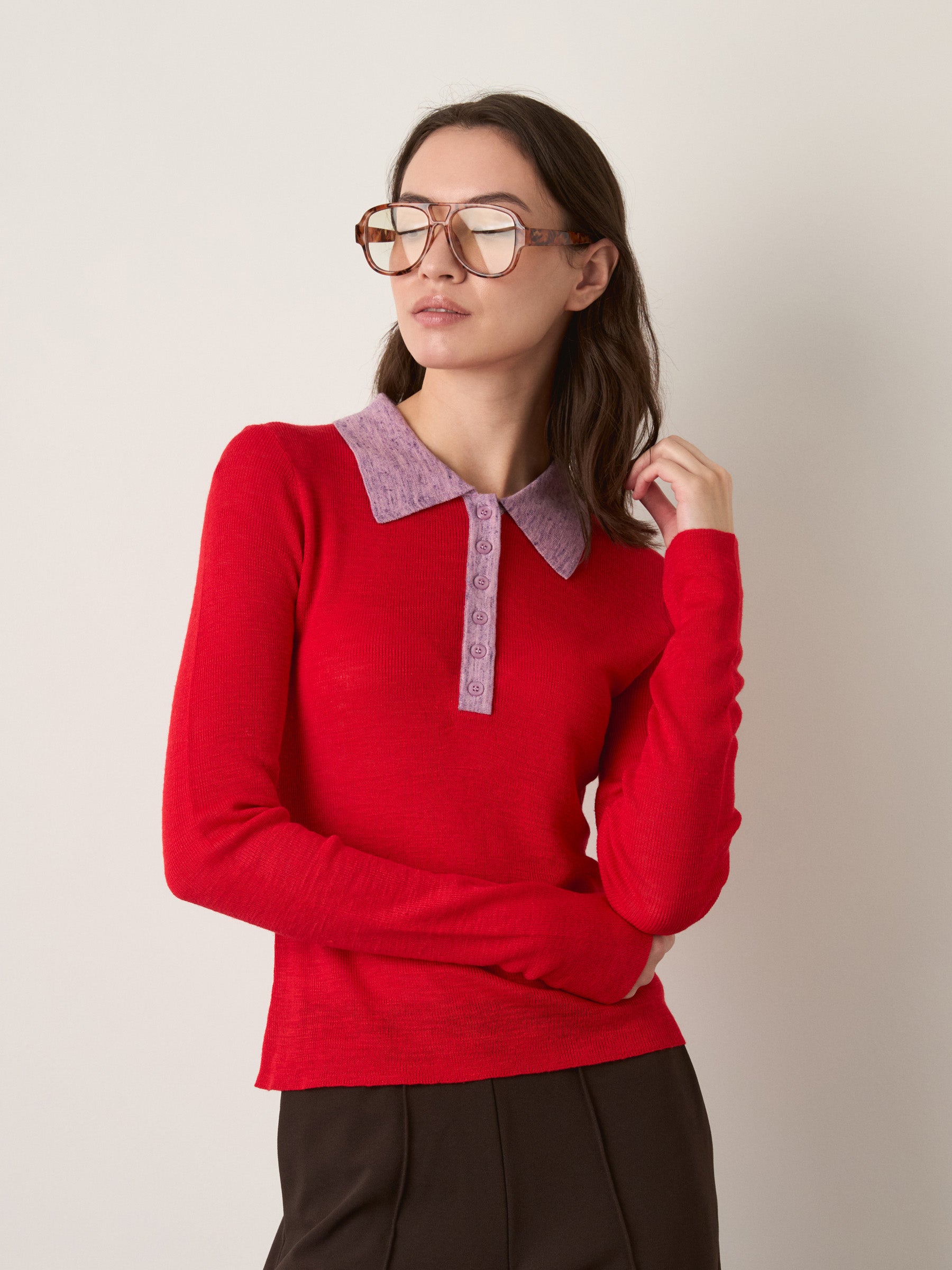 FRNCH - Gabriella Polo Sweater - 