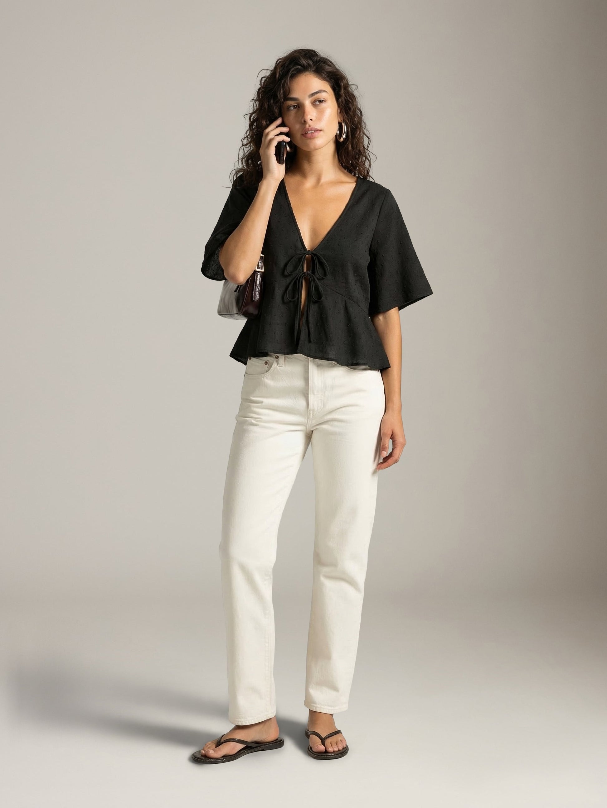 PROPAGANDA - Margo Double Tie Blouse - 