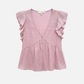 MONK & LOU - Clare Waterfall Sleeve Blouse - 