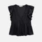 MONK & LOU - Clare Waterfall Sleeve Blouse - 