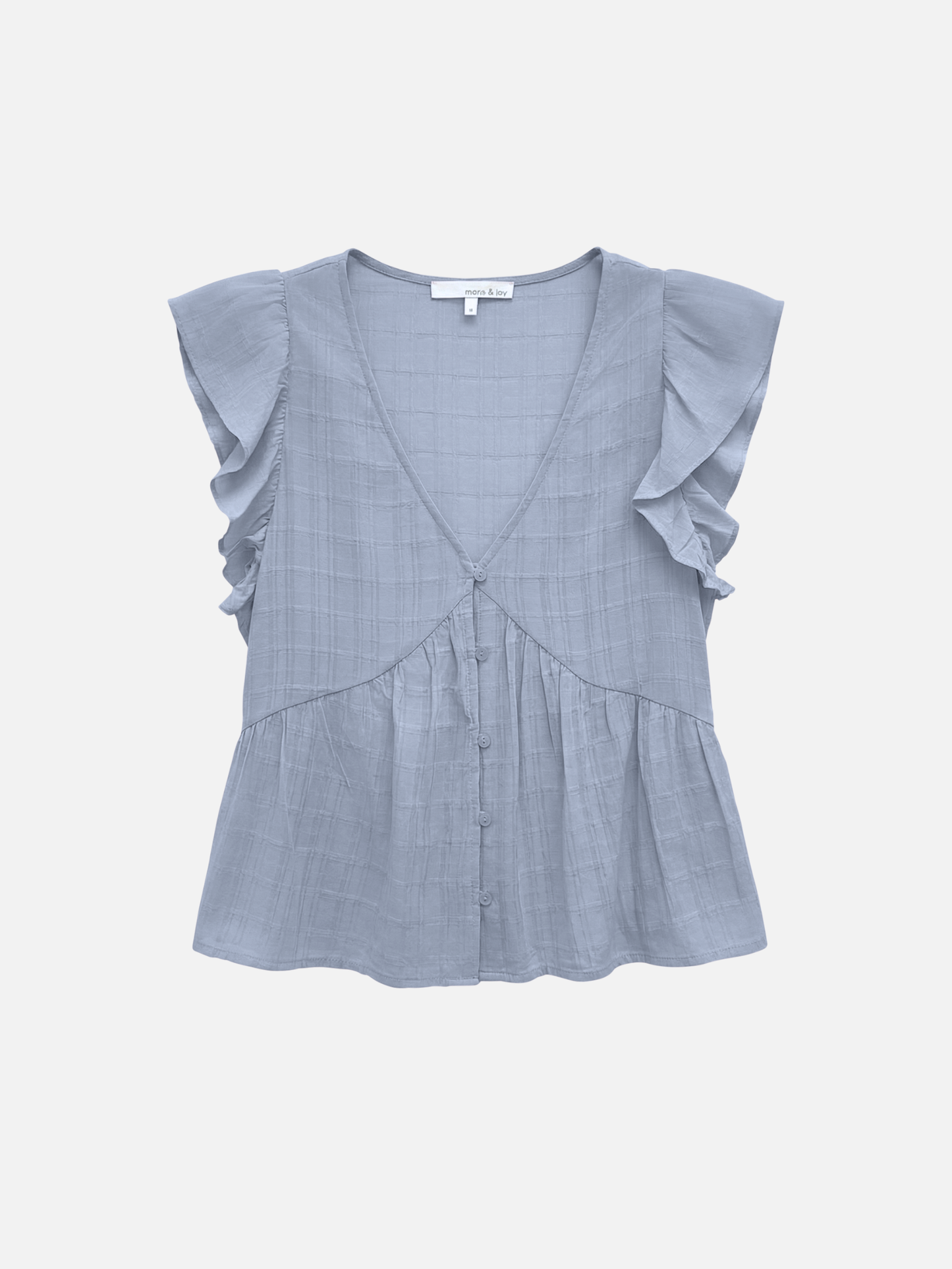 MONK & LOU - Clare Waterfall Sleeve Blouse - 