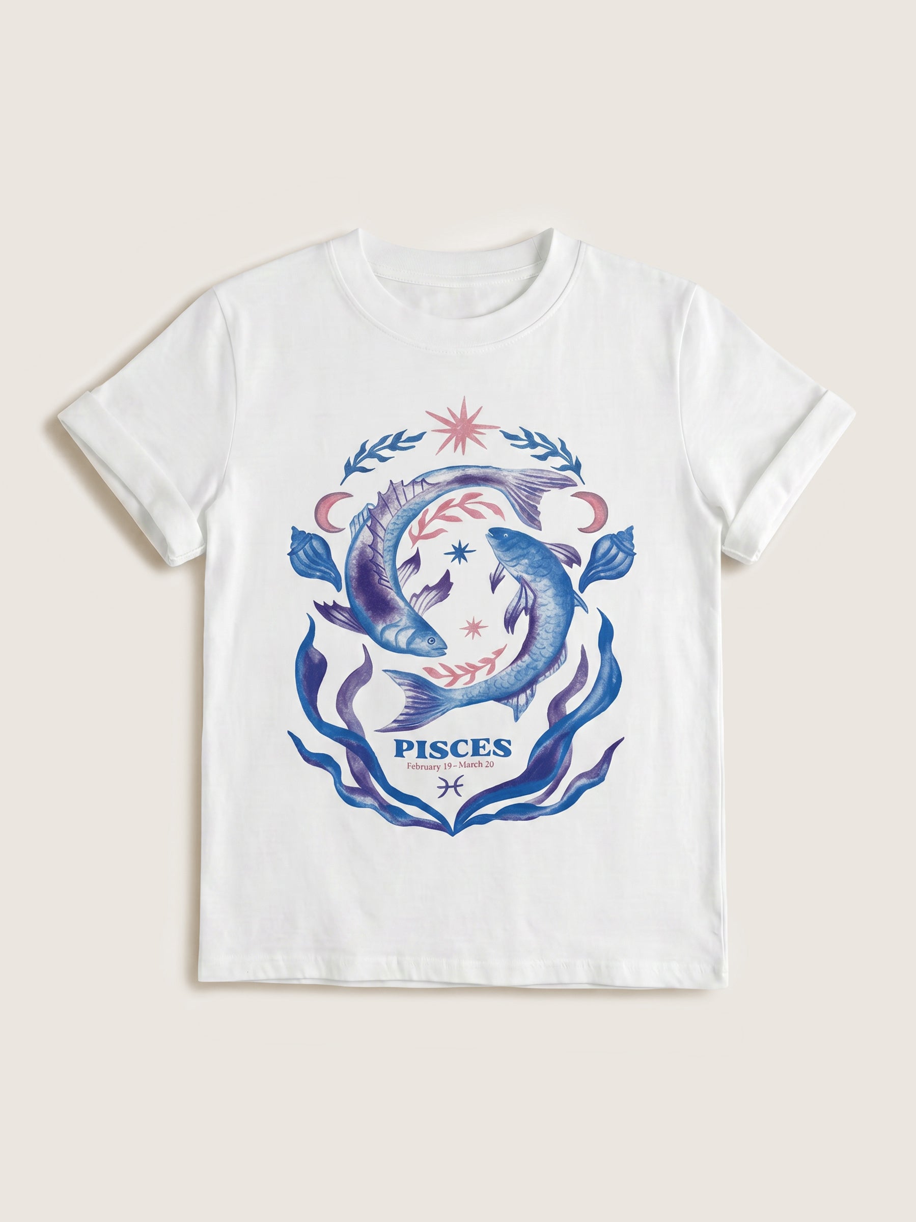 GIRL DANGEROUS - Pisces Zodiac Boyfriend T-Shirt - 