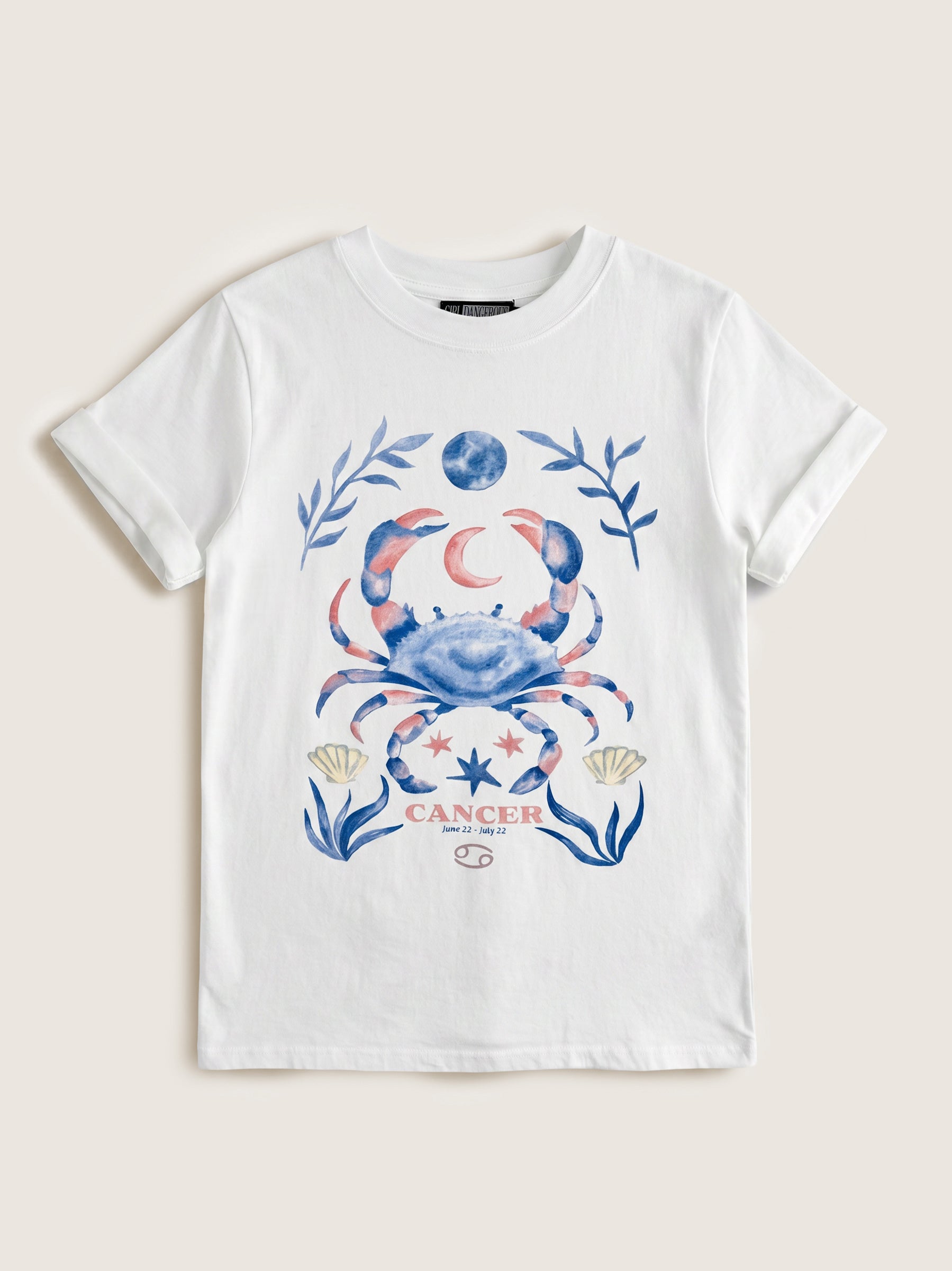 GIRL DANGEROUS - Cancer Zodiac Boyfriend T-Shirt - 