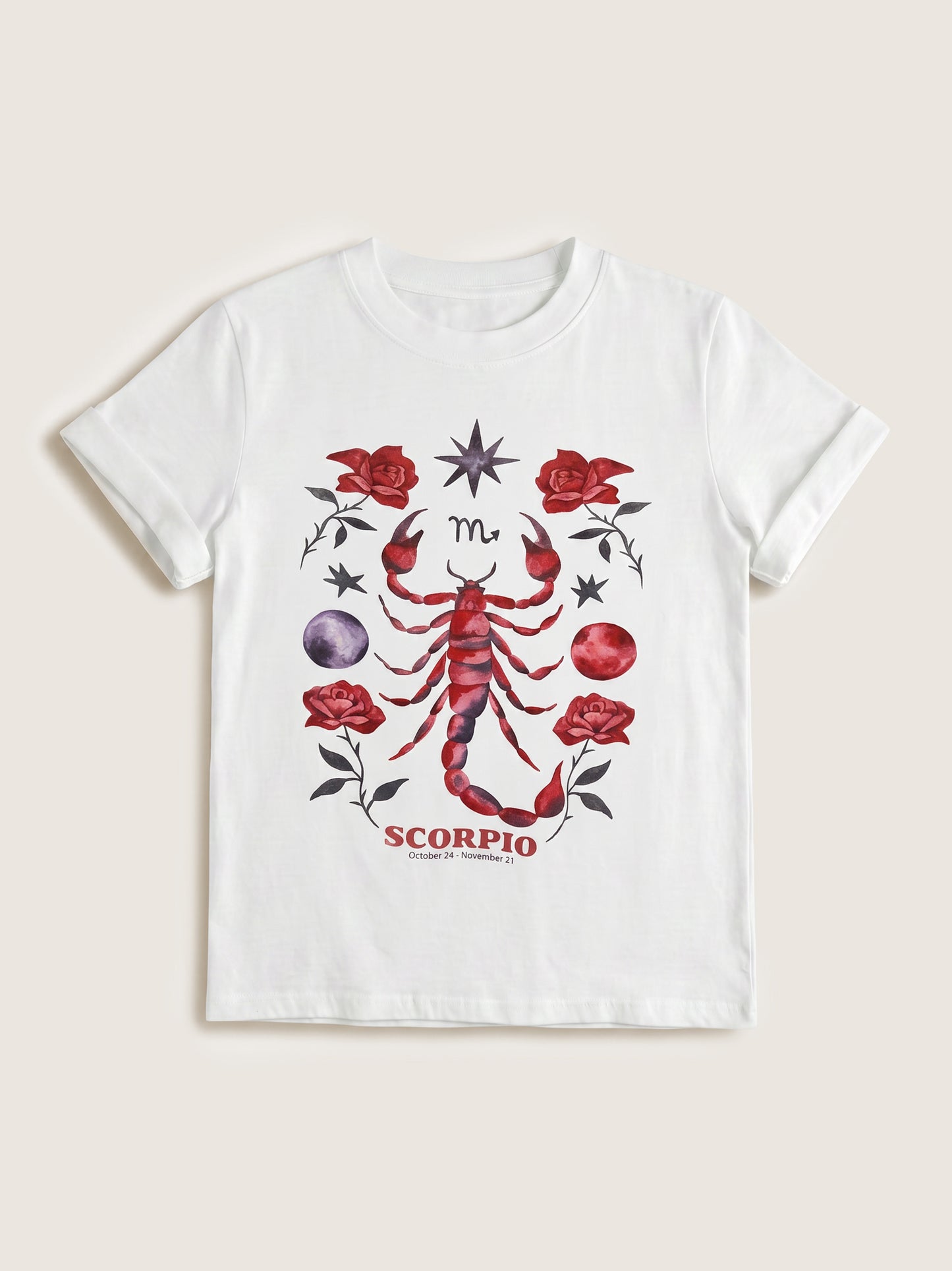 GIRL DANGEROUS - Scorpio Zodiac Boyfriend T-Shirt - 