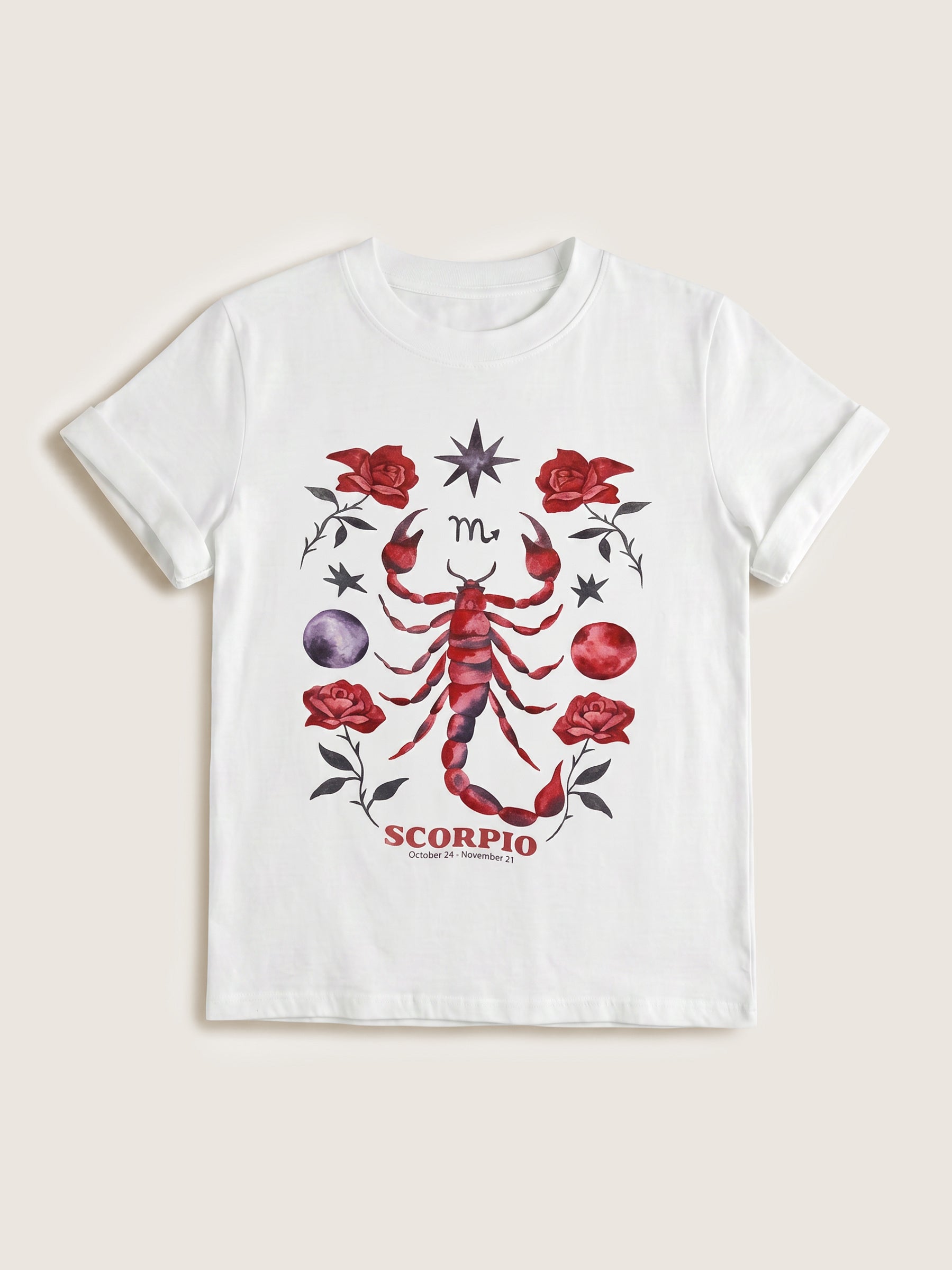 GIRL DANGEROUS - Scorpio Zodiac Boyfriend T-Shirt - 