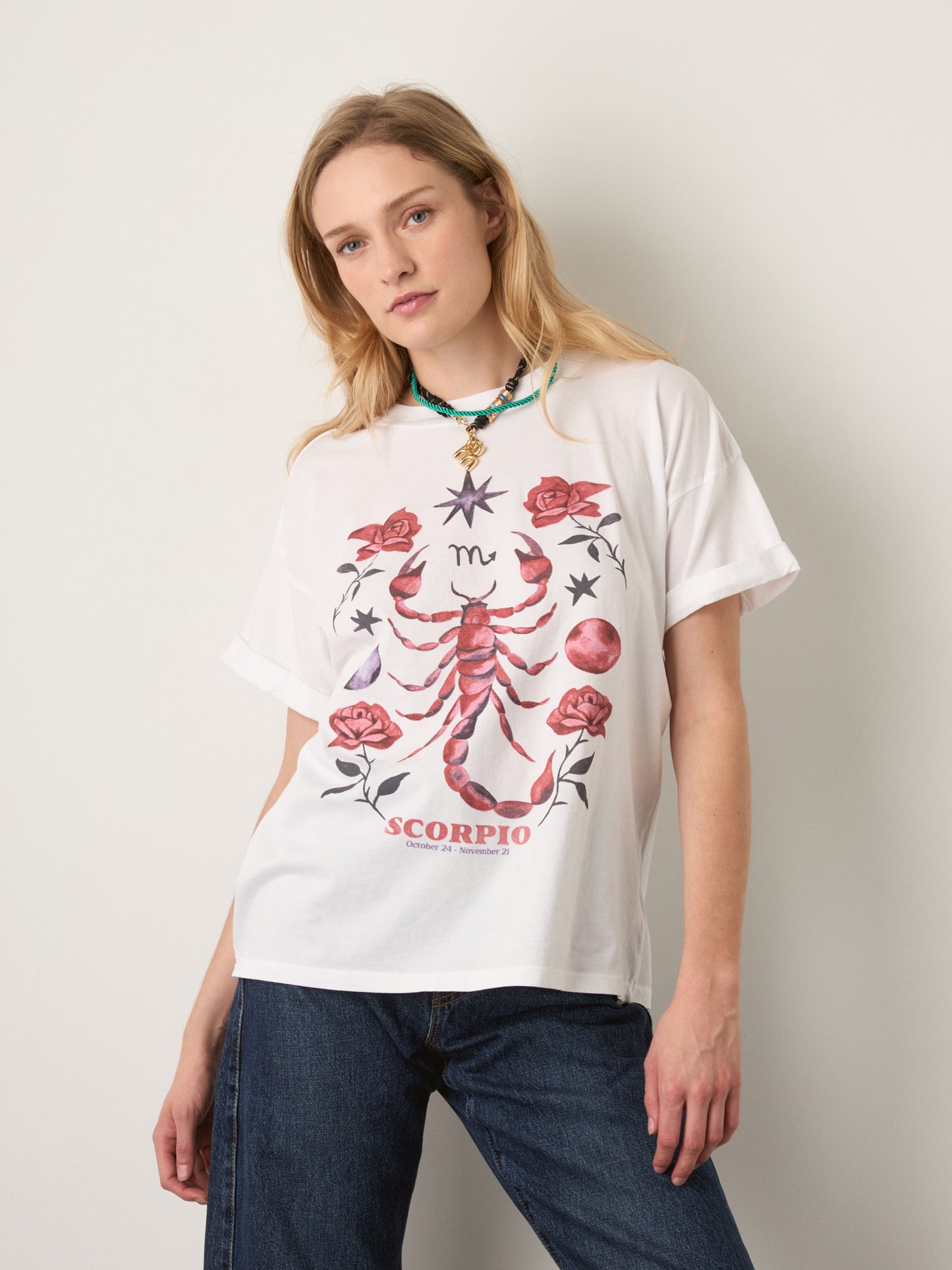 GIRL DANGEROUS - Scorpio Zodiac Boyfriend T-Shirt - 