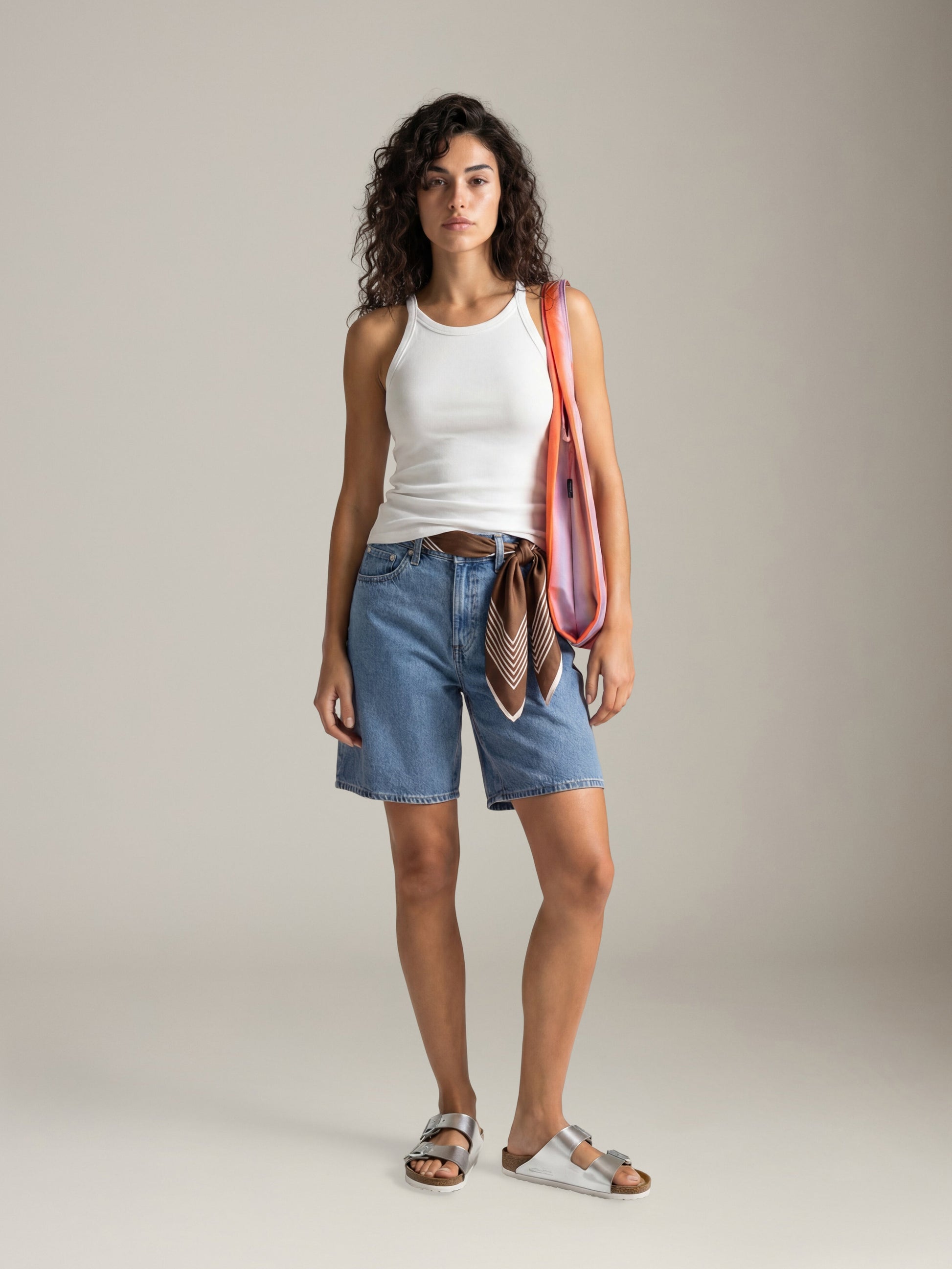 LOVEFINN - Ribbed Tank Top - White