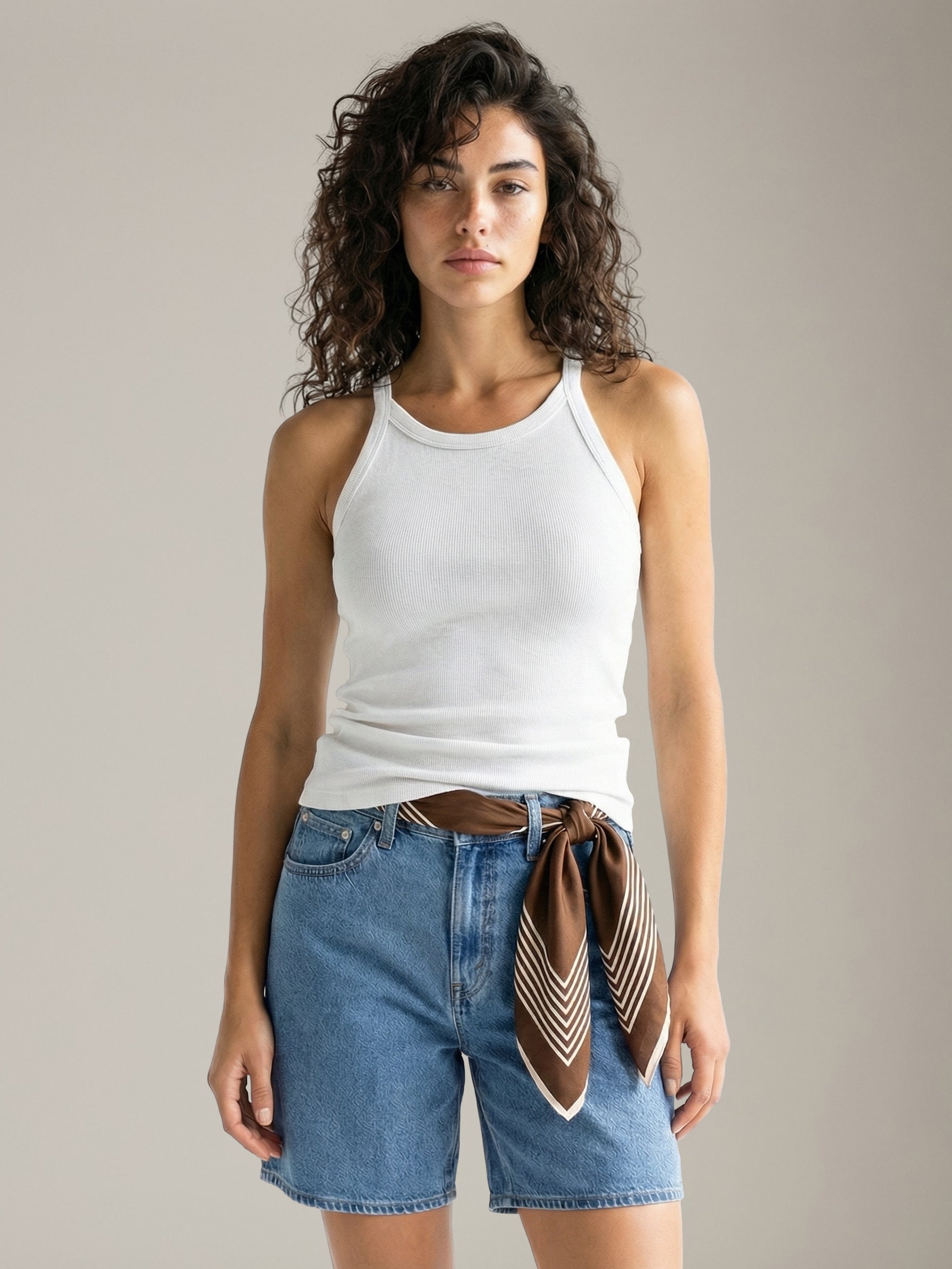 LOVEFINN - Ribbed Tank Top - 