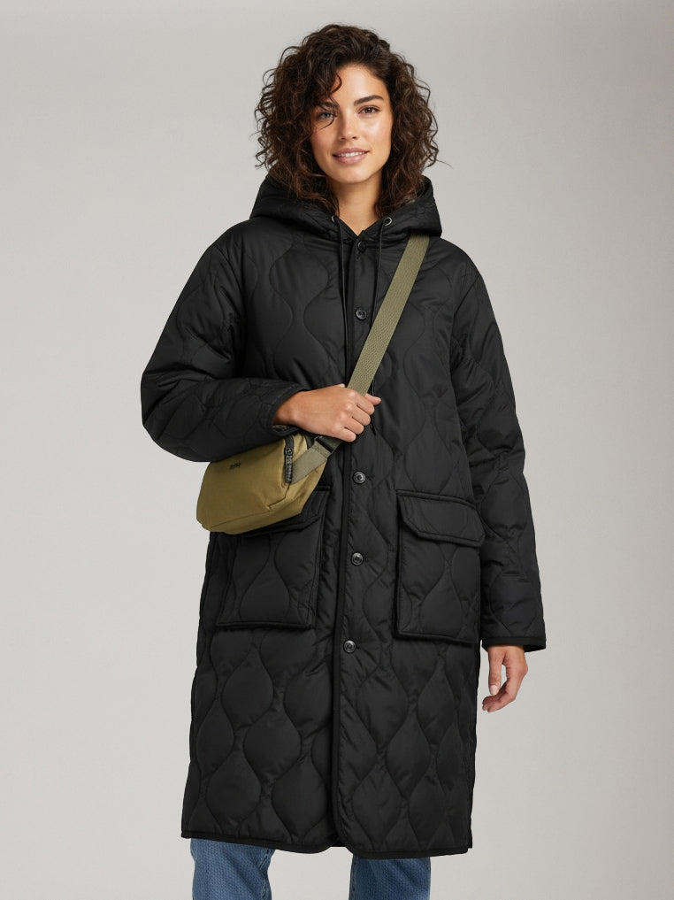 TAION - Military Hooded Long Down Coat - 