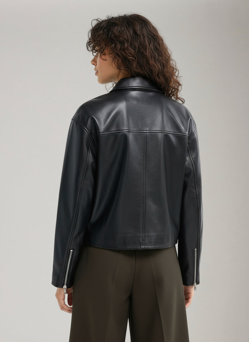 ONLY - Nicki Faux Leather Zip Jacket - 