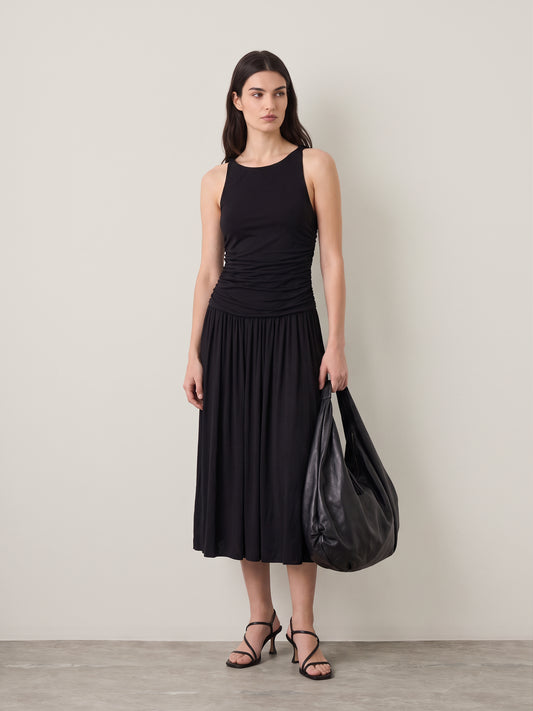 Shirred Jersey Dress