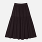 MONK & LOU - Elsie Boho Maxi Skirt - Espresso