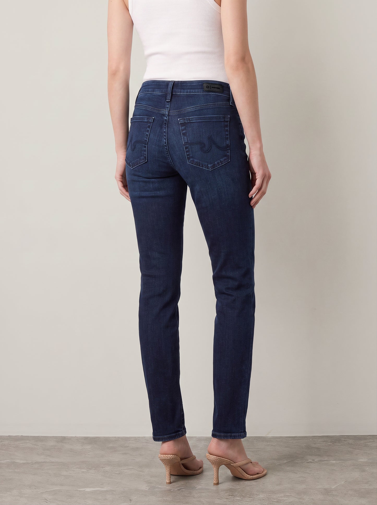 Mari Midrise Slim Straight Leg Jeans