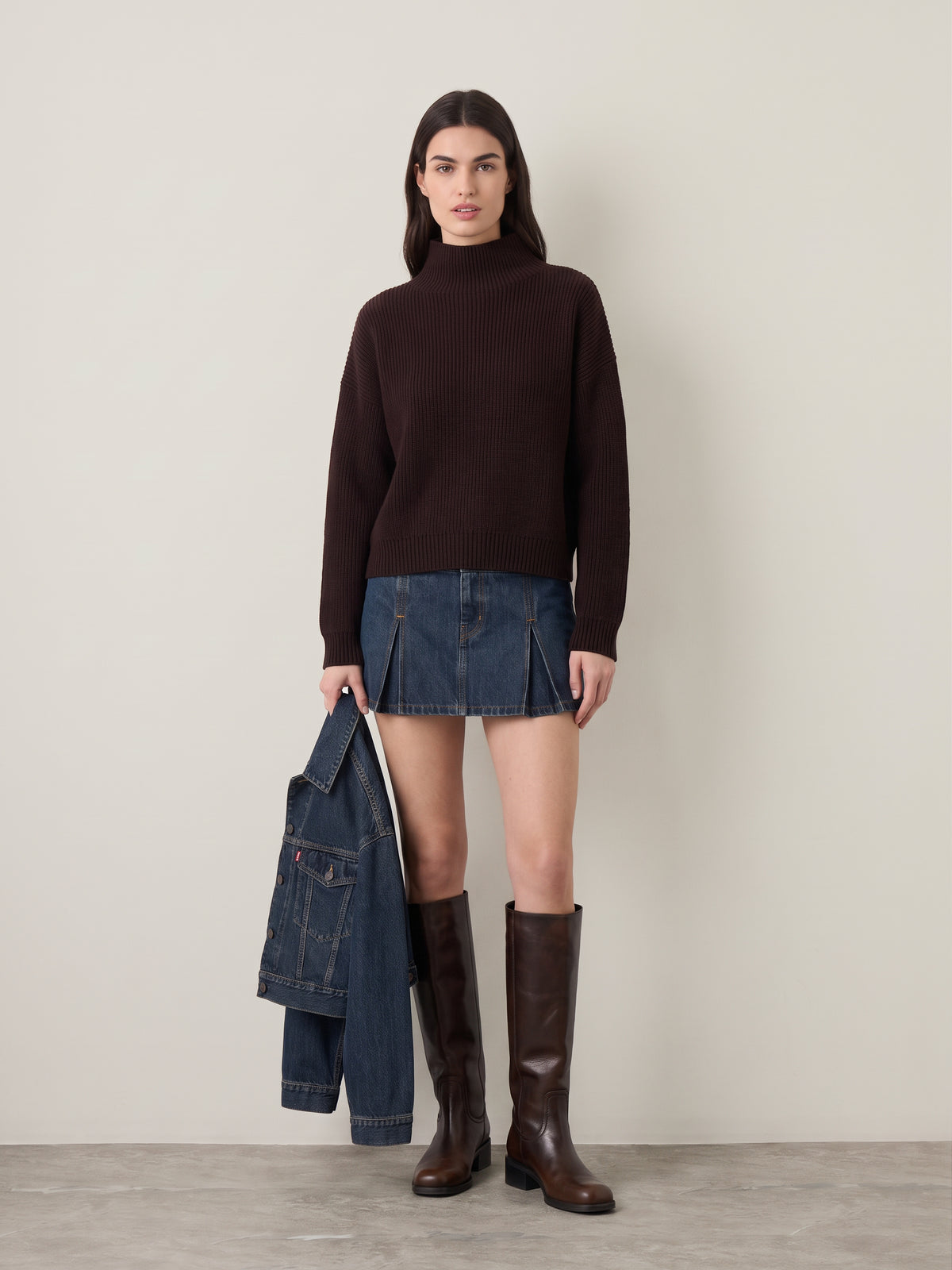 LYLA + LUXE - Evolet Mockneck Pullover Sweater - 