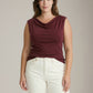 MONK & LOU - Merritt Cowl Neck Top - 