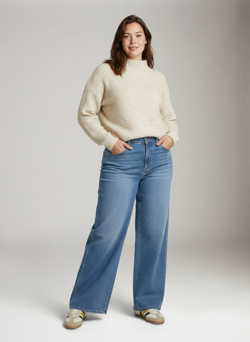 WARP & WEFT - NCE Relaxed Wide Leg Jeans - Daydreamer - 