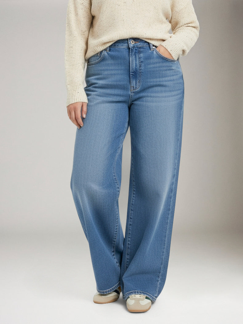 WARP & WEFT - NCE Relaxed Wide Leg Jeans - Daydreamer - 