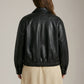 PIECES - Vera Faux Leather Bomber Jacket - 