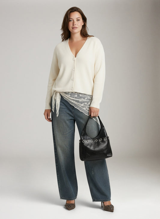 PIECES - Cora Long Sleeve Cardigan - 