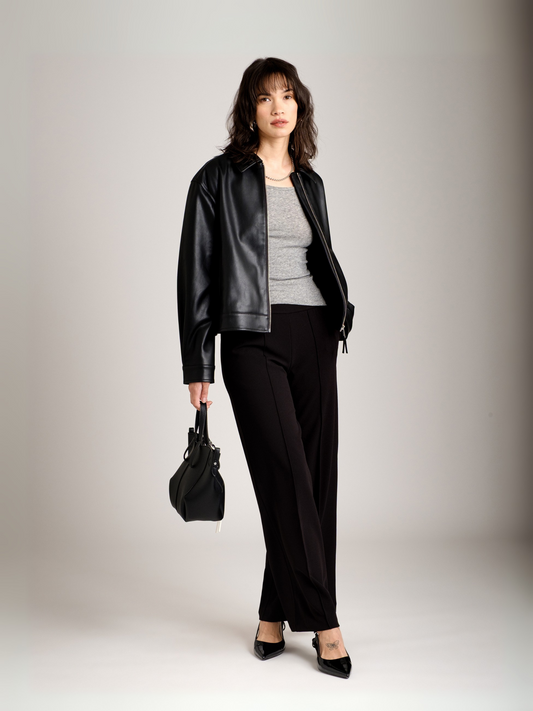 MONK & LOU - Charlize Relaxed Zip Jacket - 