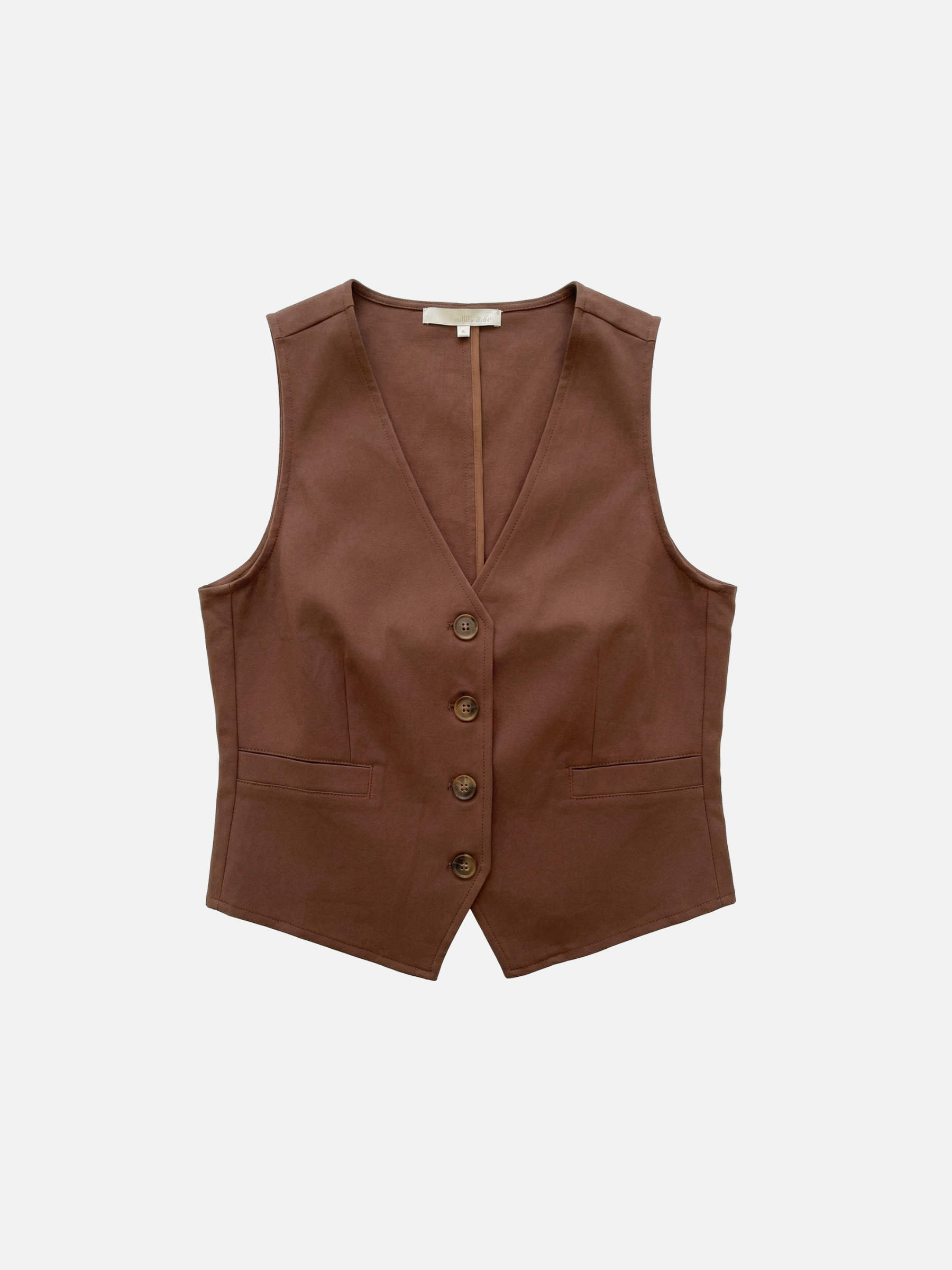 MONK & LOU - Felix Button Vest - 