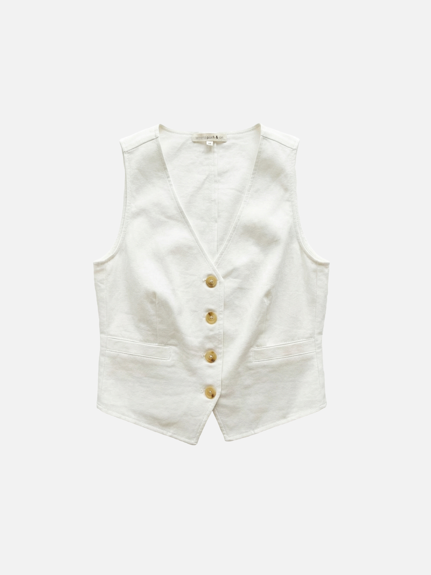 MONK & LOU - Felix Button Vest - 