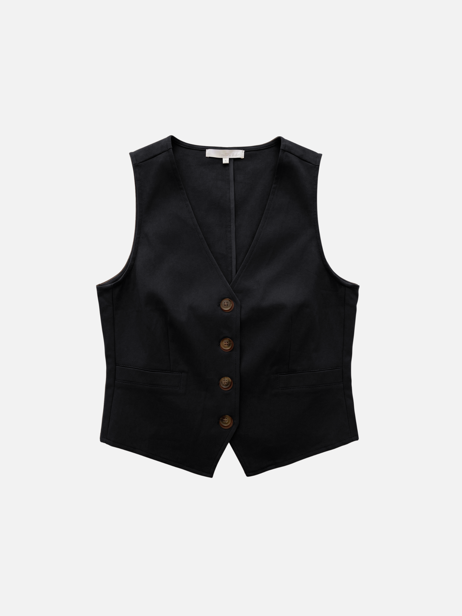 MONK & LOU - Felix Button Vest - 