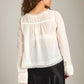 FREE PEOPLE - Evermore Long Sleeve Blouse - 