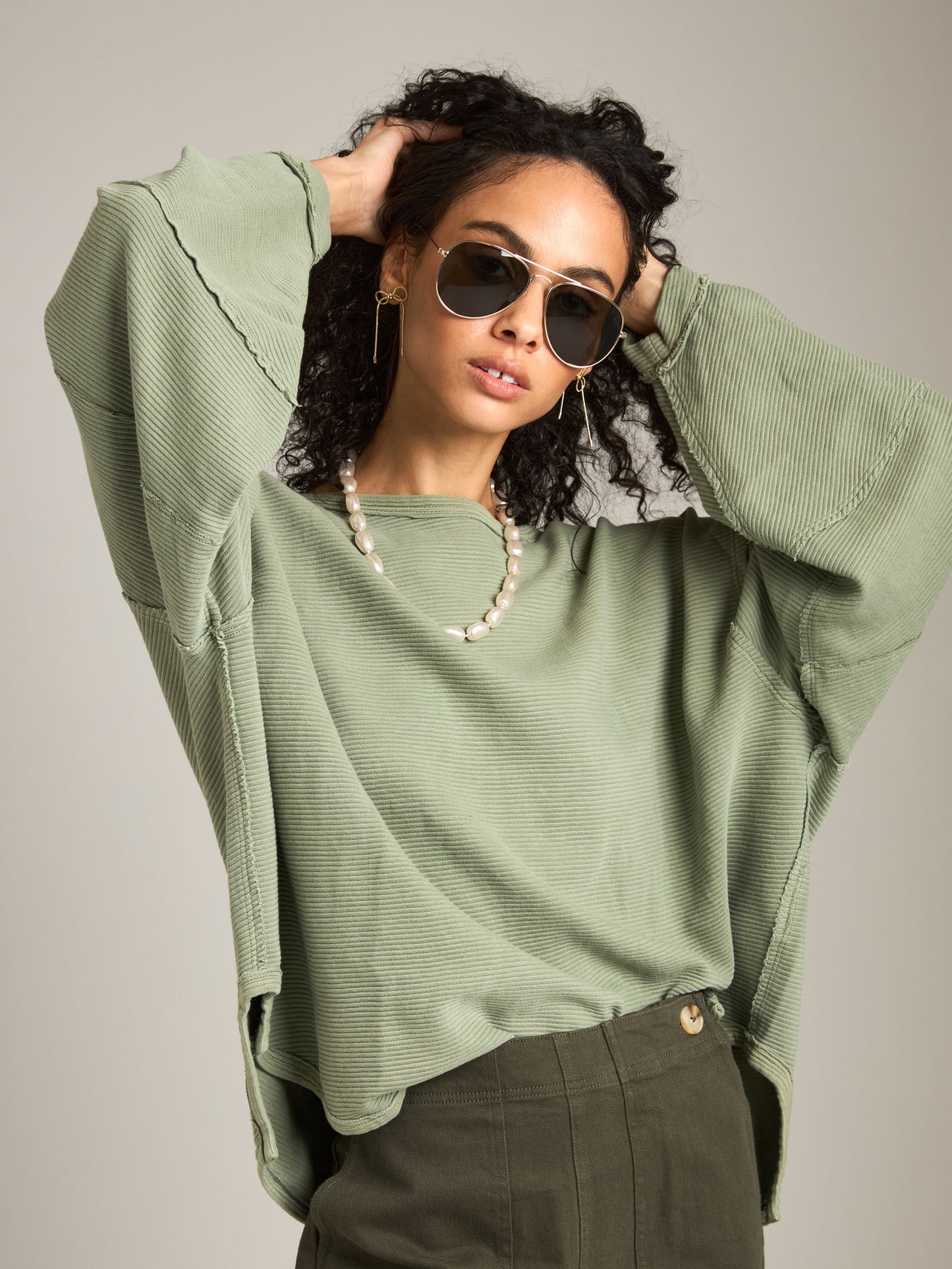 FREE PEOPLE - Total Eclipse Long Sleeve Tee - 