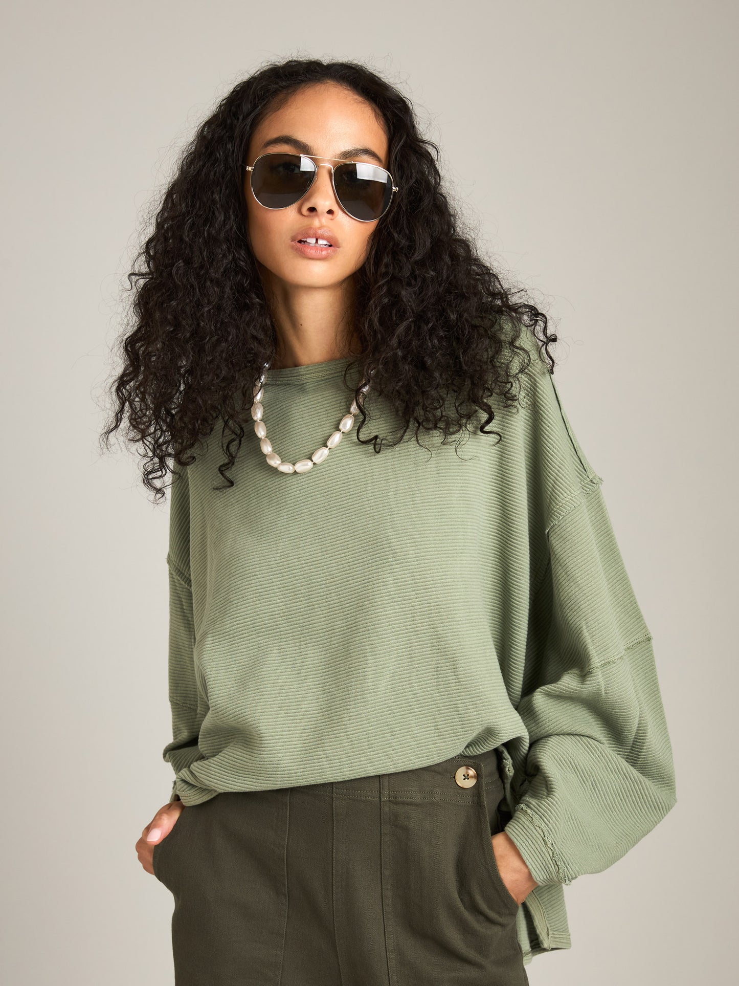 FREE PEOPLE - Total Eclipse Long Sleeve Tee - 