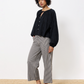 FRNCH-Swanne Stripe Pant-Chocolate