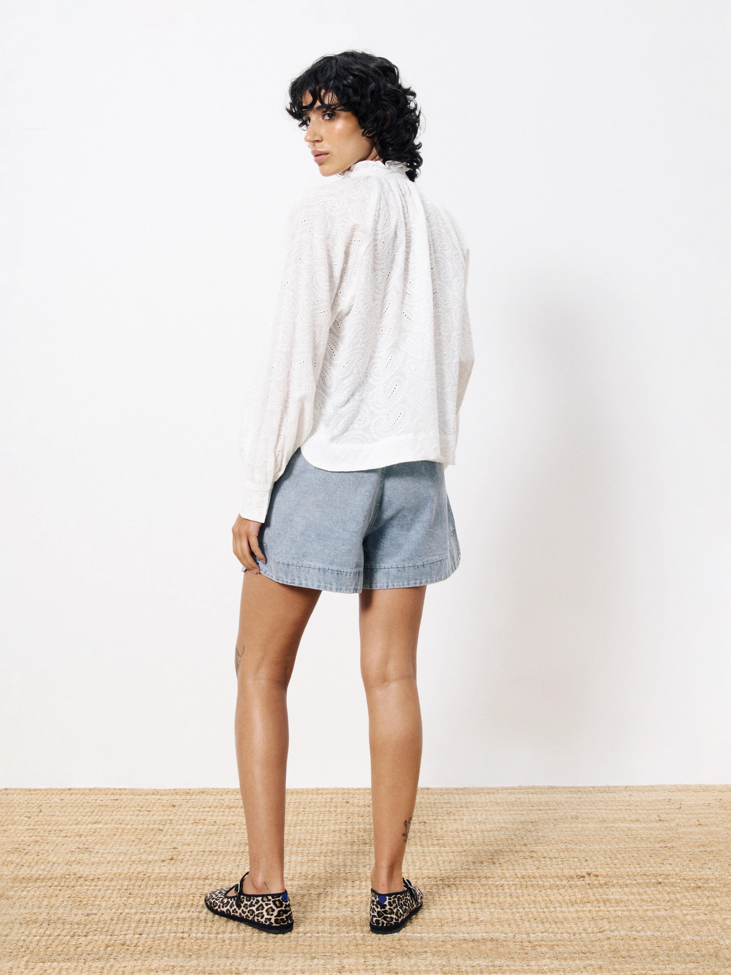 FRNCH-Ecrin Paisley Shirt-Blanc