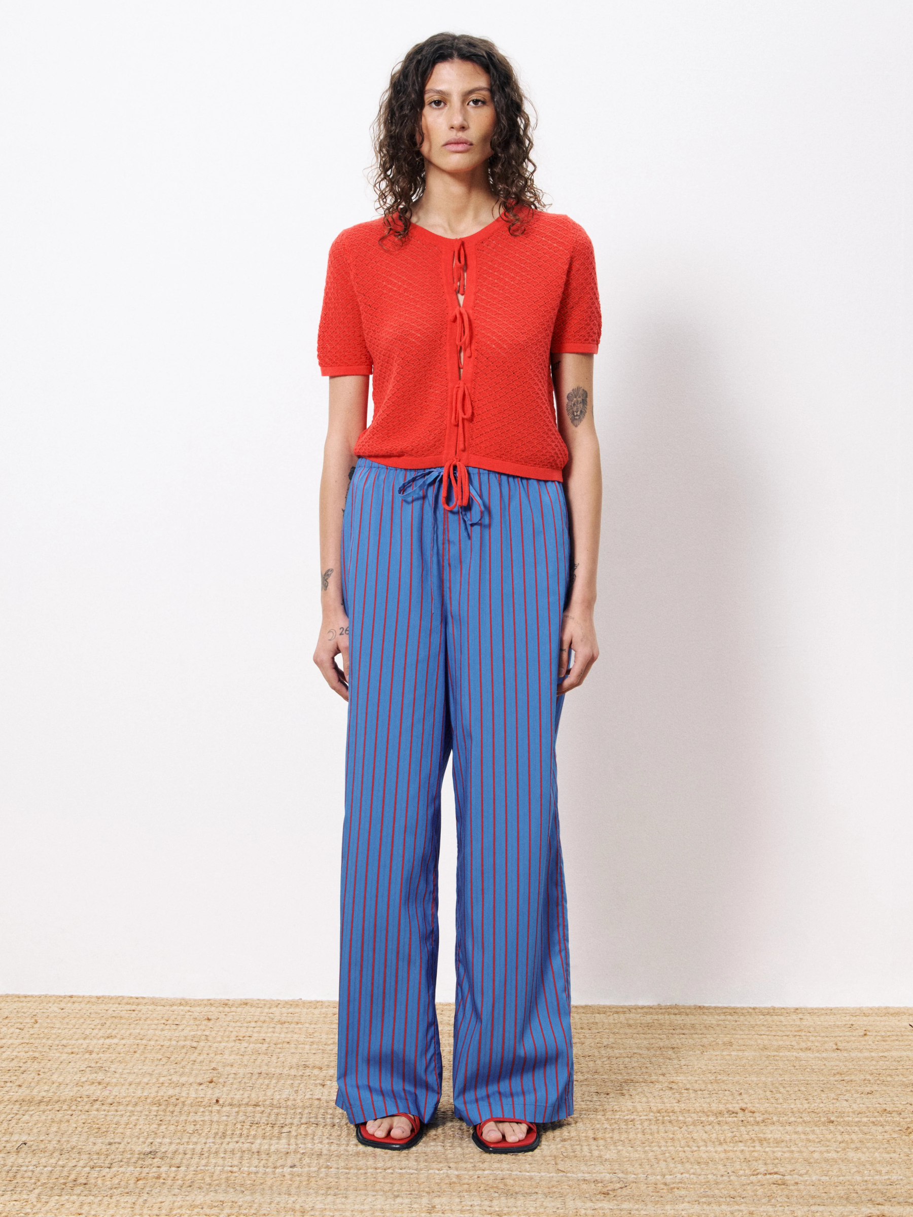 FRNCH-Aelis Knit Top-Rouge