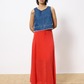 FRNCH-Affoue Knit Skirt-Rouge