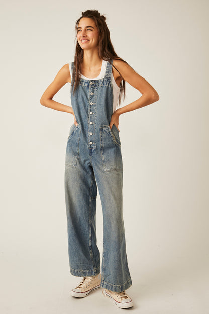 Field of Flowers Wide Leg Overalls