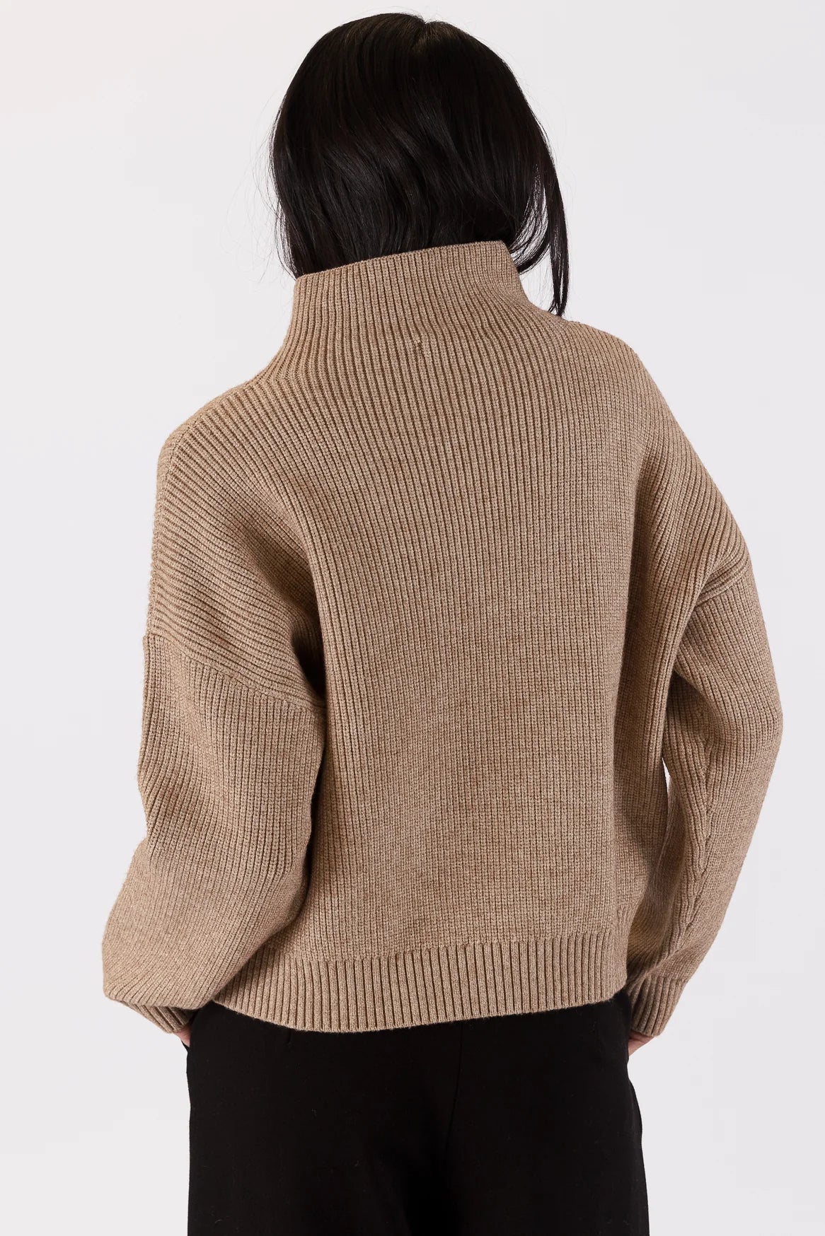 Evolet Mockneck Rib Sweater