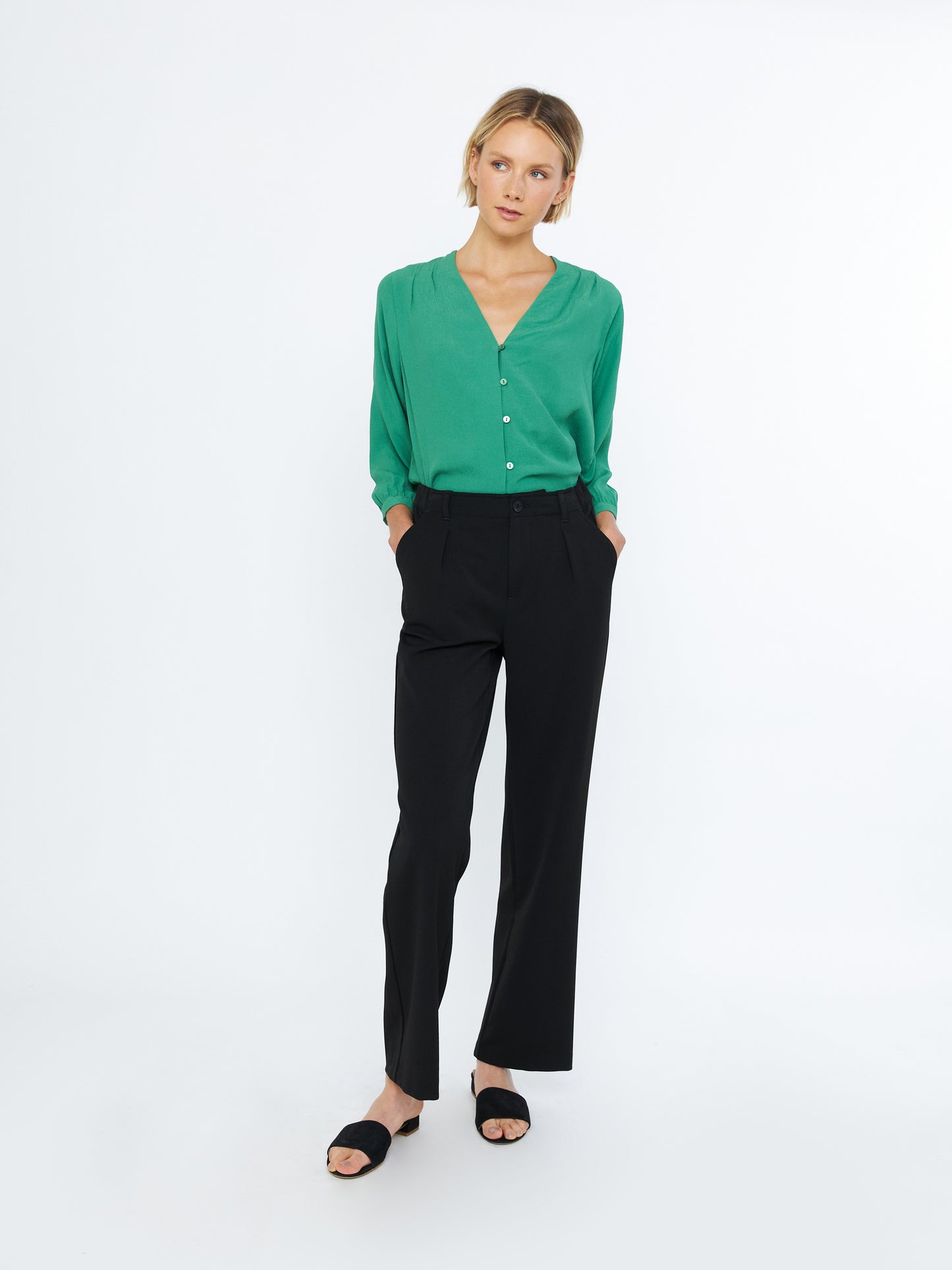 Kosta Relaxed Pleated Trouser Pant