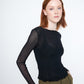 Mesh Annise Seamed Top