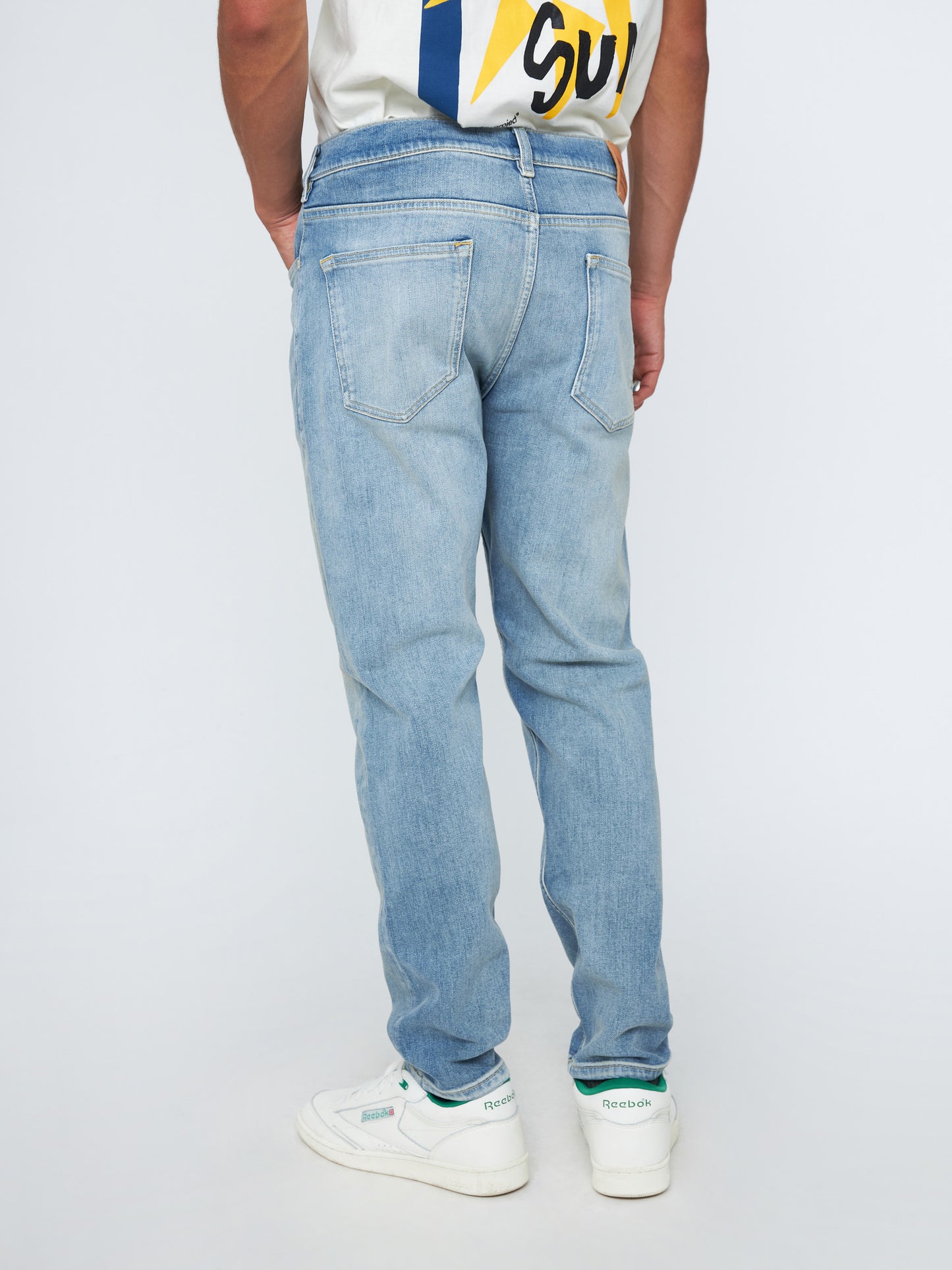 The Drop Organic Cotton Tapered Jeans