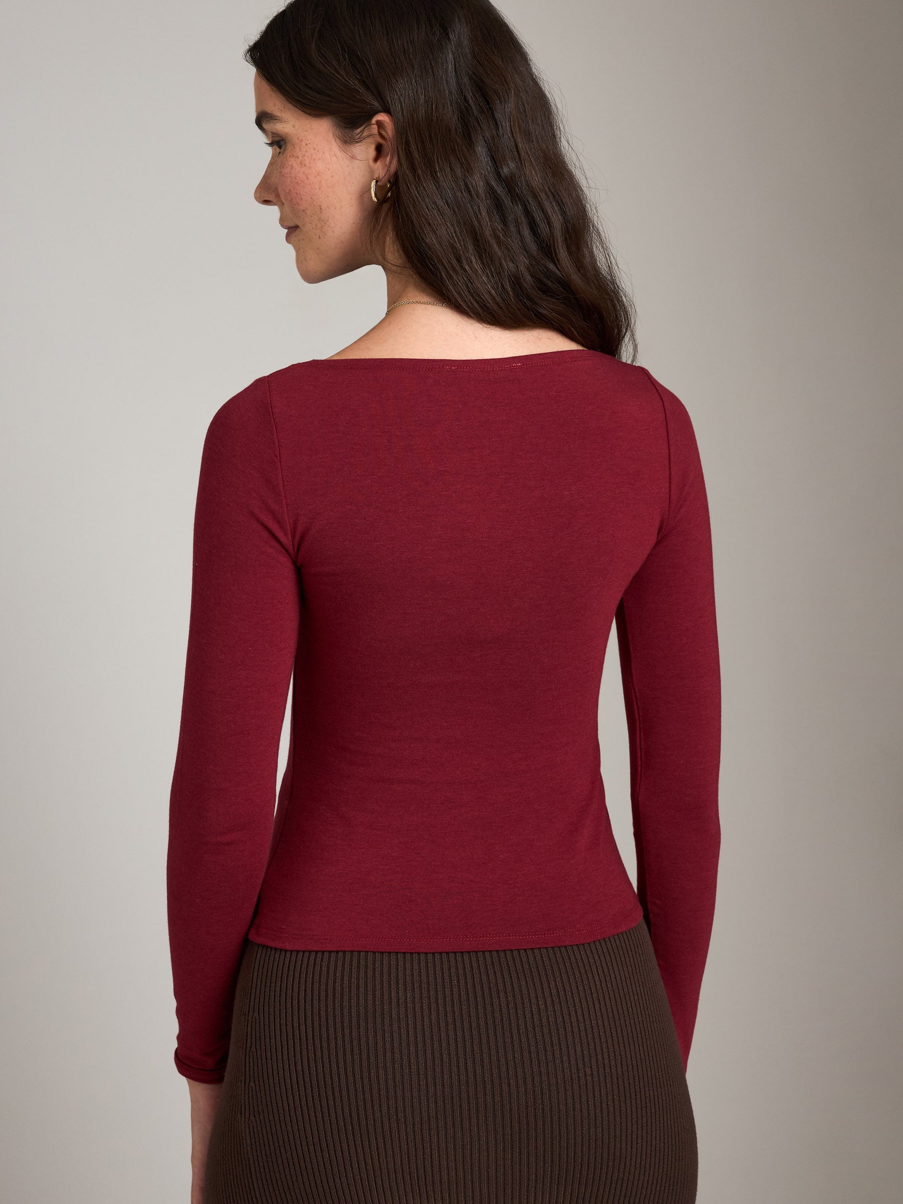 MONK & LOU-Nessa Boatneck Top-Black