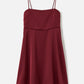 Satin Emory Smocked Flare Mini Dress