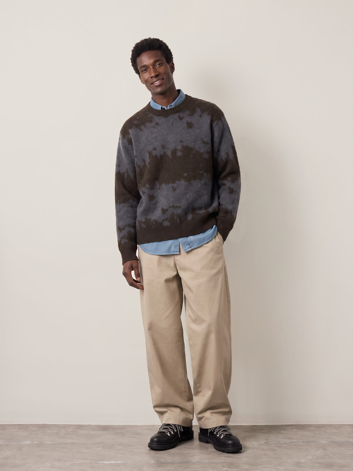 GRAMICCI - Mohair Splatter Crewneck Sweater - 