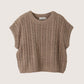 SADIE & SAGE - Effortless Cable Knit Sleeveless Sweater - 