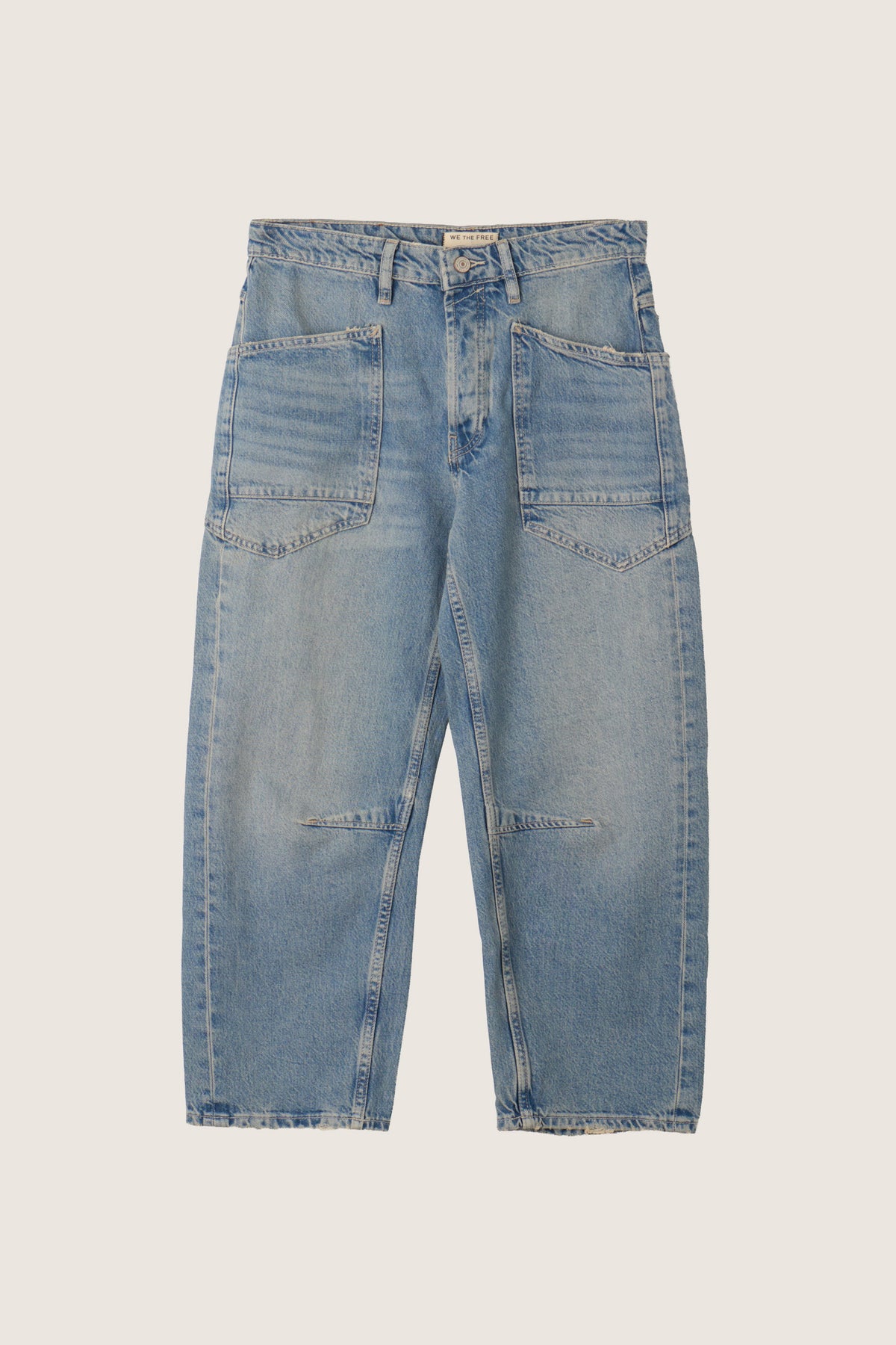 FREE PEOPLE - Moxie Minimalist Barrel Jeans - 