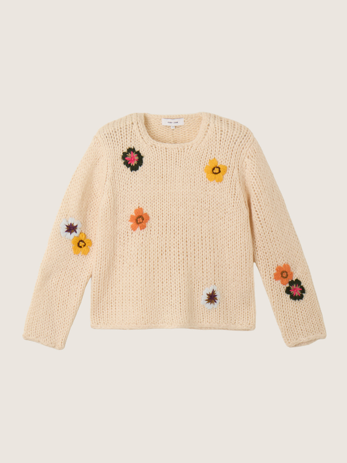 JOHN & JENN - Jilly Crewneck Pullover Sweater - 