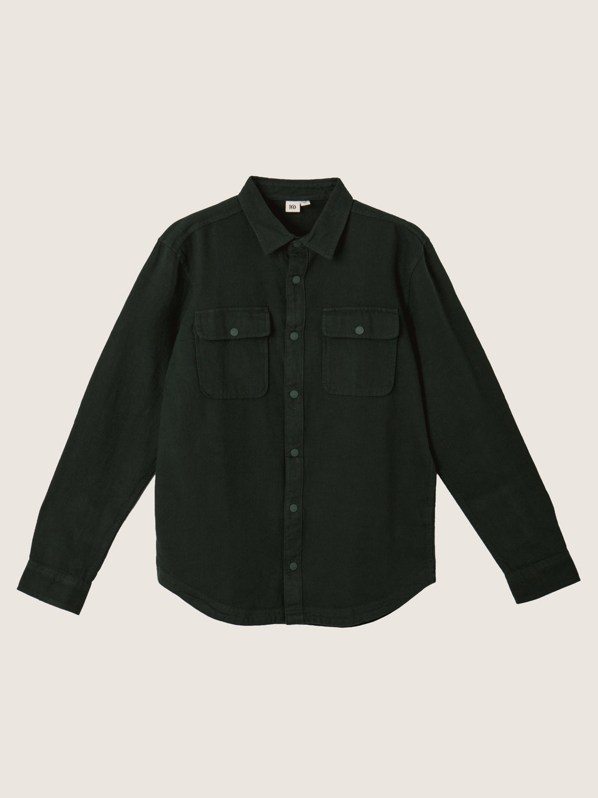 TENTREE - Kapok Flannel Colville Shirt - Dark Forest Green